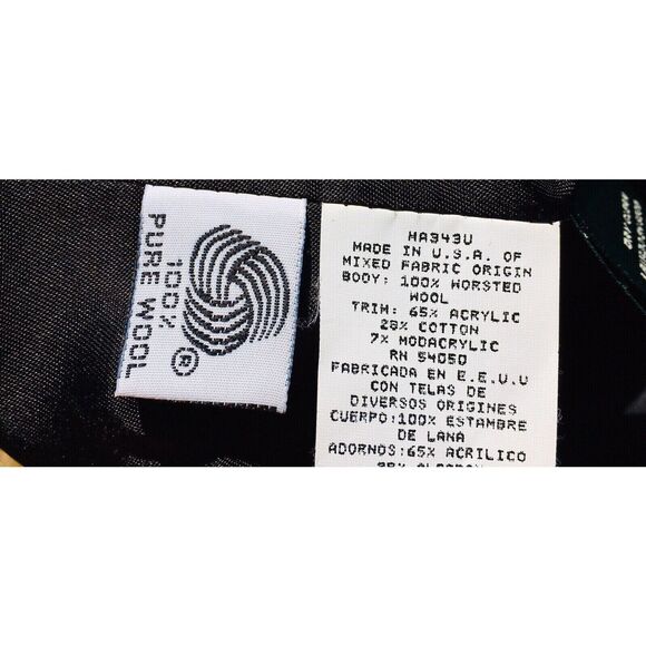 Vintage Ralph Lauren Wool Double Breasted Blazer Faux Mink Fur Collar Size 4 - Picture 7 of 7